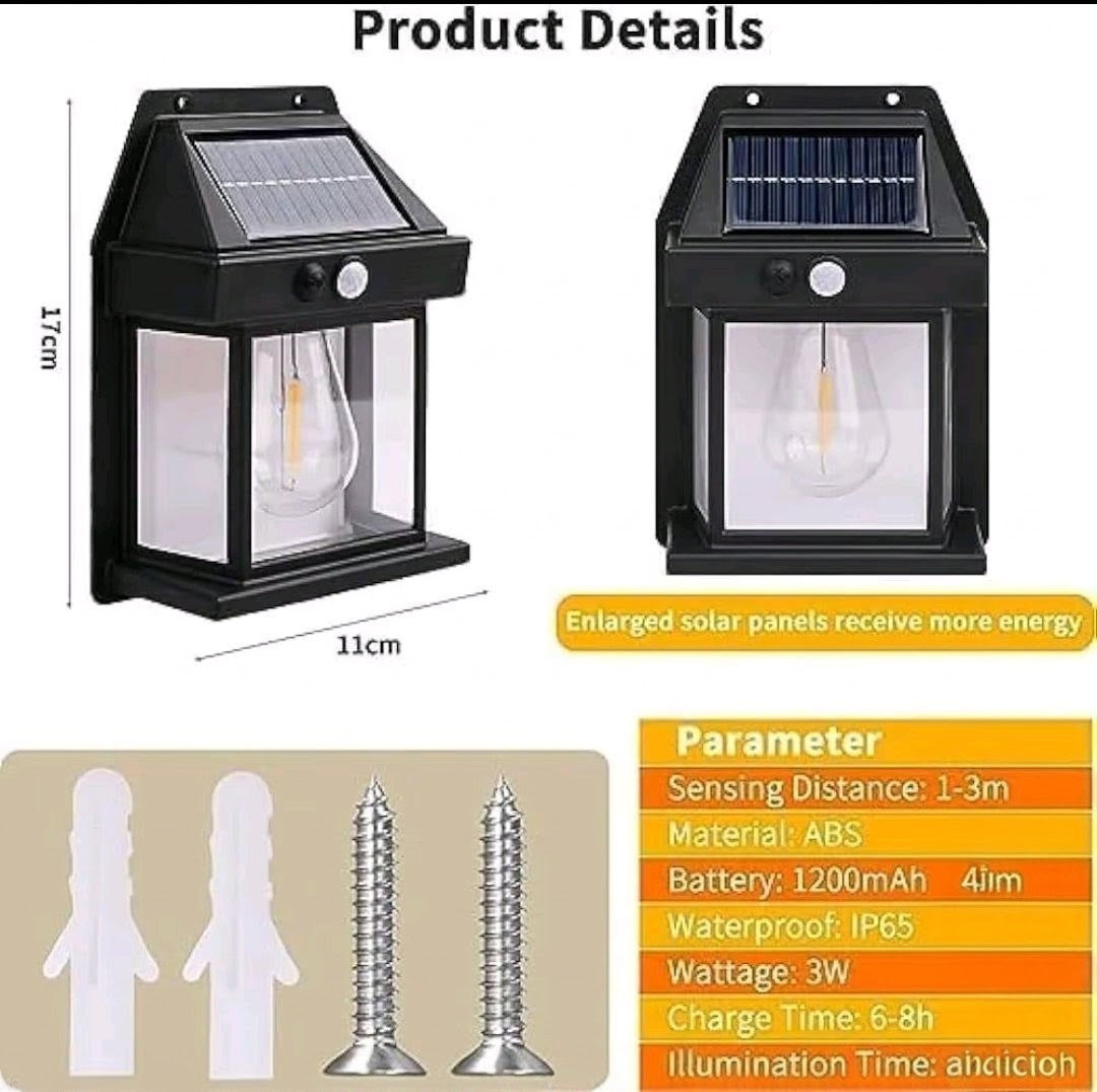 Solar Motion Sensor Lamp
