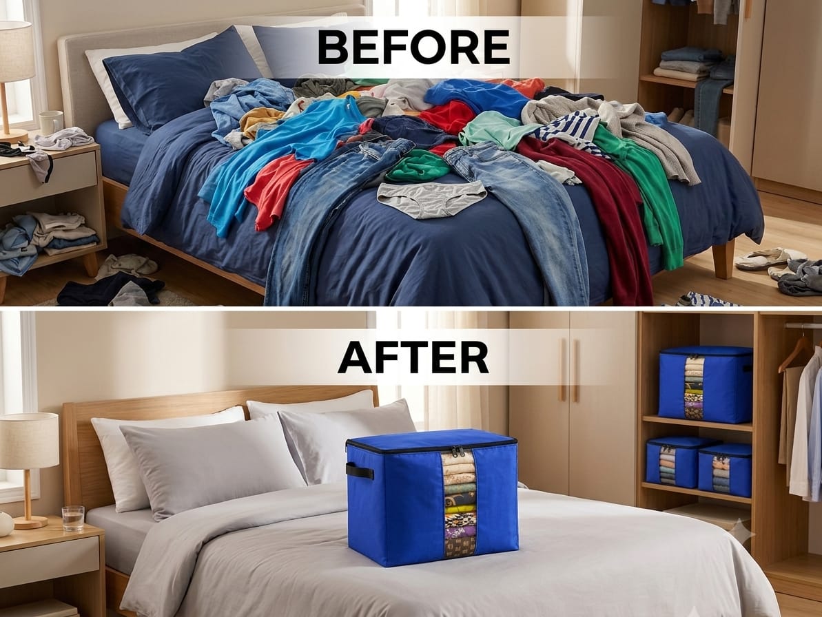 Pack of 3 Transparent Storage Box